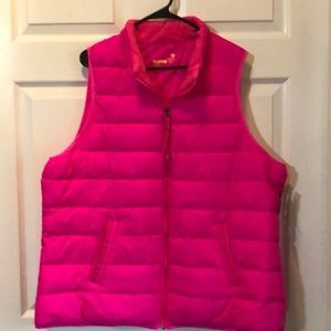 Super Cute Hot Pink Puffer Vest 2X